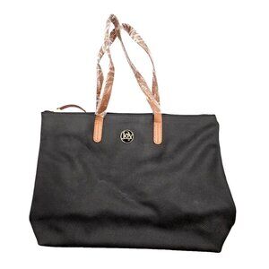 JOY Luxe Genuine Leather Handbag, Chic Black Tote